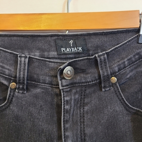 Playback Jeans Womens Size 30 Straight Leg Slight Stretch Grey/Black - Picture 5 of 16